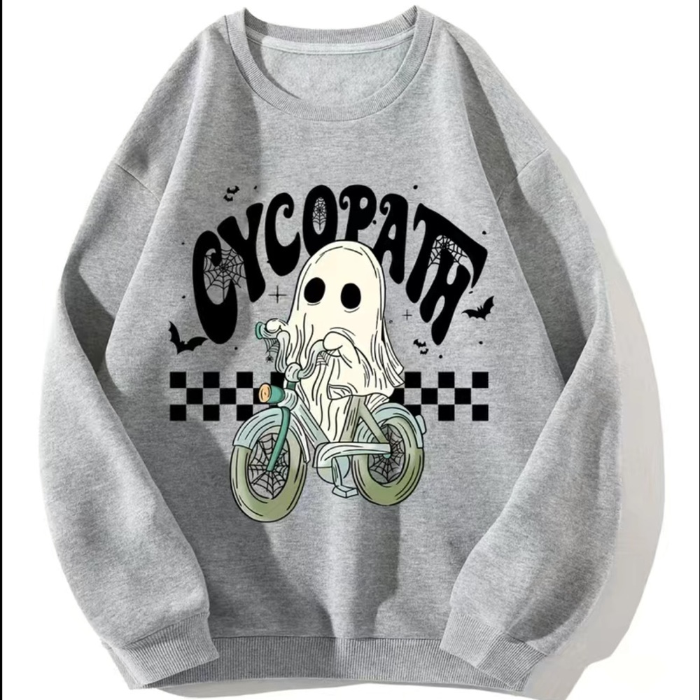 Cyco-path Ghost Oversized Sweatshirt - Halloween